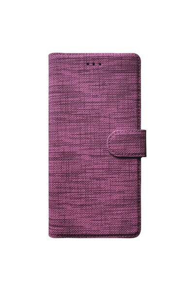 ebulduk Oppo A54/A16 Kapaklı Kartlıklı Kumaş Mıknatıslı Kapak