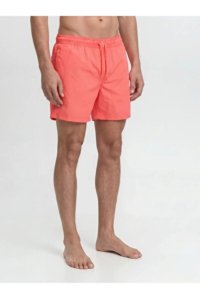 Jack & Jones Jpstmauı Tropıc Solıd Mercan Erkek Deniz Şortu 12291385