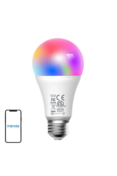 MEROSS Έξυπνη λάμπα LED 9W για ντουί E27 και σχήμα A19 RGB 810lm Ρυθμιζόμενης...