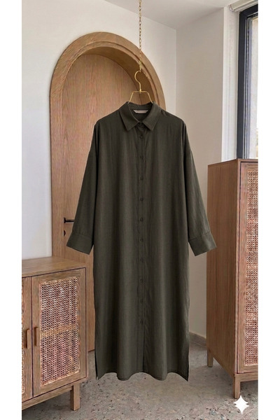 The Hench Tensel long shirt dress