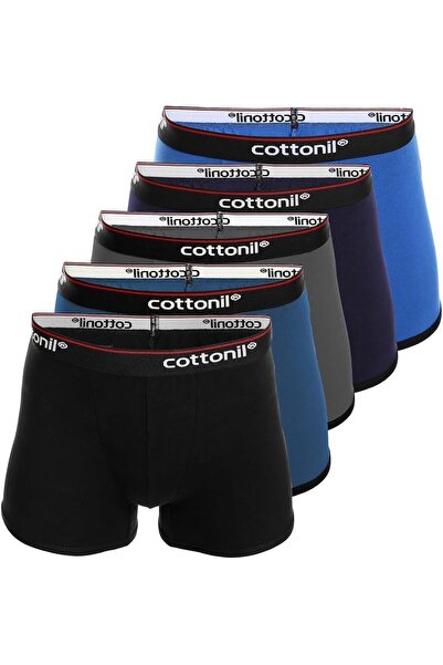 Cottonil طقم بوكسر يومي، متعدد الألوان، مقاس 3XL، 5 قطع