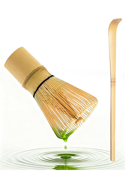 EHOME Aquasedna Matcha Ritual Set | Handmade Bamboo Whisk (Chasen) & Spoon (C...
