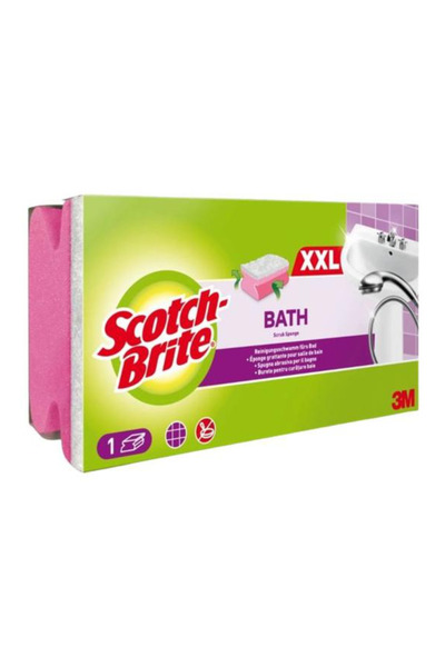 3M Гъба за повърхности в банята със защита за ноктите - Scotch Brite XXL Гъба...