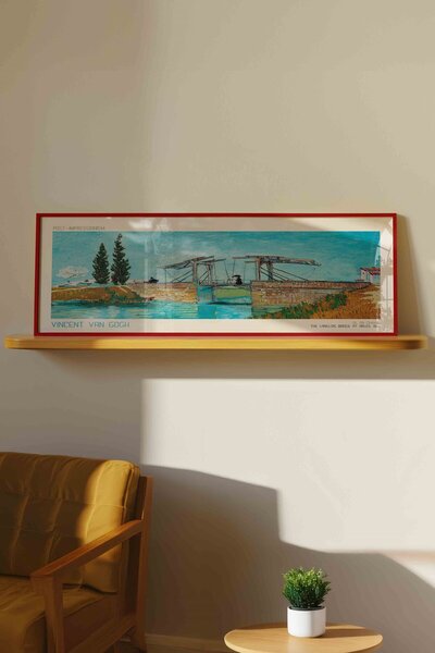 Buka Shops Vincent van Gogh Langlois Köprüsü Panoramik Çerçeveli Tablo