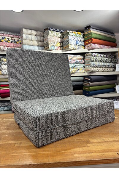 SOWSO Premium 3E Katlanır Minder 80x180x10 cm | Gri Sert Sünger | VİCO Döşeme...