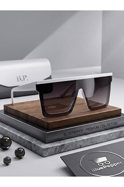 BluePepper Square | Square Model Large Frame Statement Sunglasses Unisex Mode...