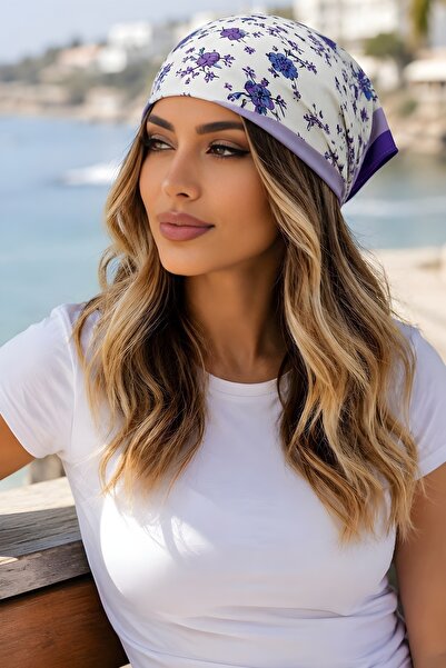 İmajButik Bandană cu model floral liliac