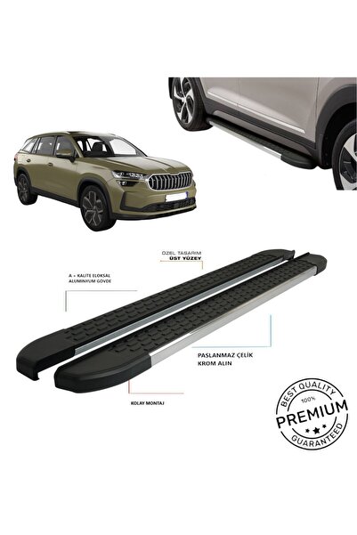 TUNA OTO SKODA KODIAQ İLE UYUMLU 2024 2025 2026 2027 YAN BASAMAK