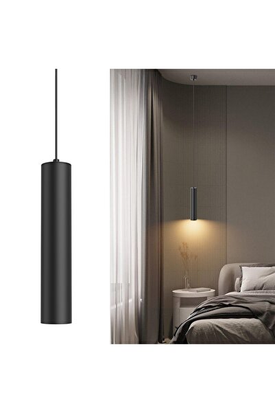 OEM Lampă suspendată cilindrică Klighten GU10, Lampă suspendată LED cu bec de...