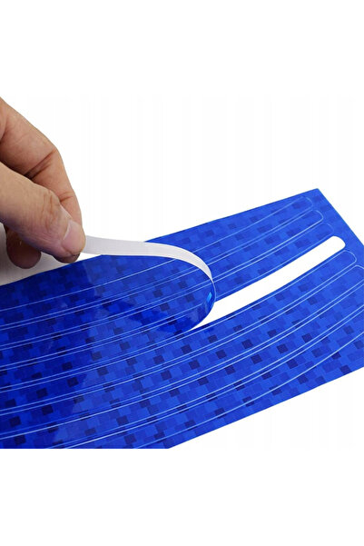 OEM Set Autocolante Reflectorizante, 9x0.8 cm, Rezistente La Apa, Utilizare U...