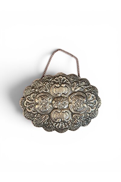 tayfuntufan Gümüş duvar aynası - küstüm aynası - 15,5 cm 11,5 cm ölçülerinde