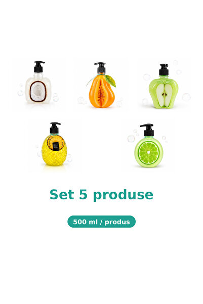 Tasty Set 5 Produse Tasty, Mix Cocos, Pepene Galben, Mar Extract, Ananas, Lime