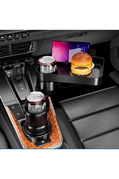 Arabest Portable Car Cup Holder,Multi-functional Rotating Tray Organizer for ...