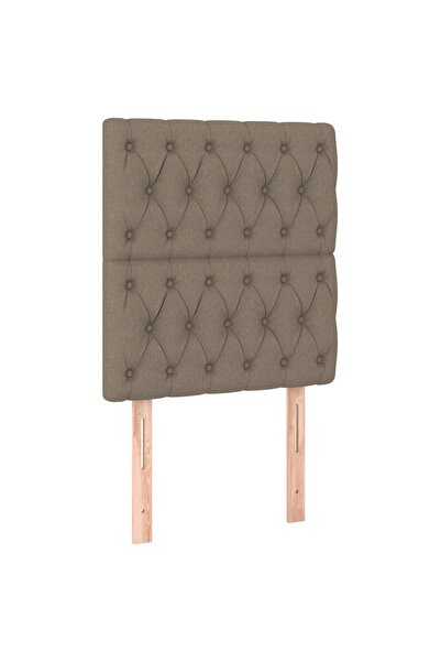 vidaxl Tăblie de pat gri taupe 80x7x118/128 cm, material textil