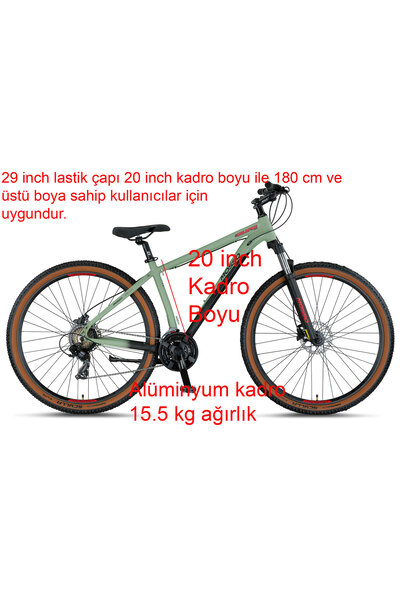 Mosso Wildfire 29 LTD H 20 Kadro Hidrolik Disk Fren Dağ Bisikleti (180 cm üstü boy)