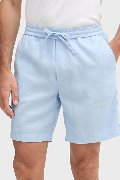 Tommy Hilfiger Bağlamalı Normal Bel Keten Bermuda Short Erkek SHORT MW0MW4435...