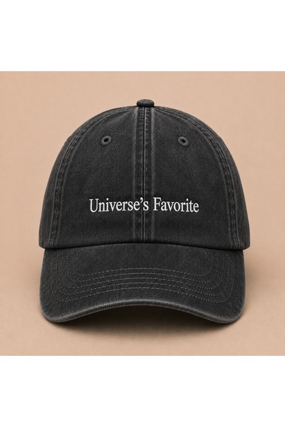 WeavedCo Universe's Favorite Embroidered Vintage Washed Cap Hat