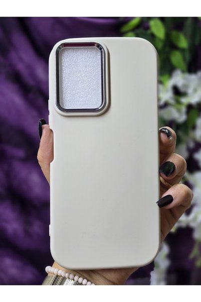 Magic Ring حافظة سيليكون كريمية غير لامعة متوافقة مع هاتف Vivo Y16 مع إطار مع...