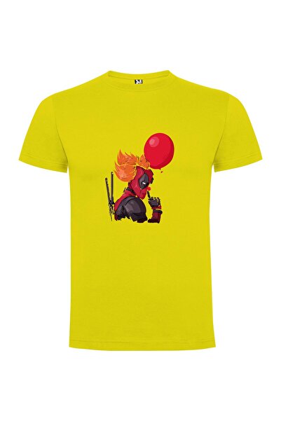 iLovePrints Red Masked Deadpool Portrait Tshirt