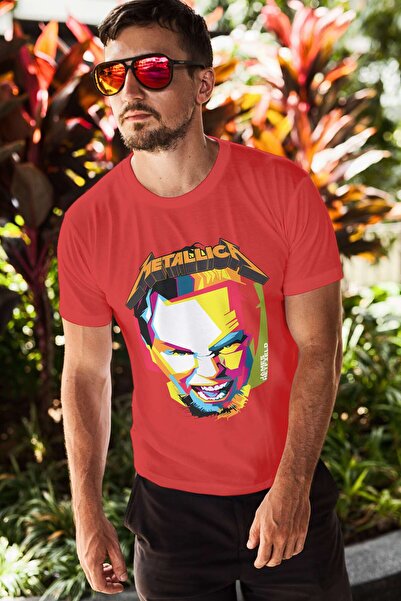 iLovePrints Colorful Metallica Illustration Tshirt