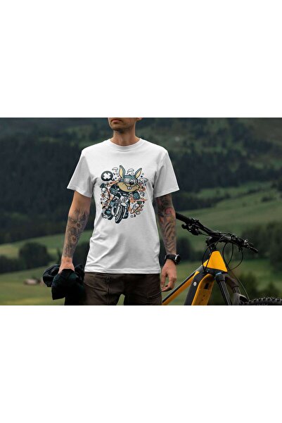 iLovePrints Bunny Biker Madness Tshirt