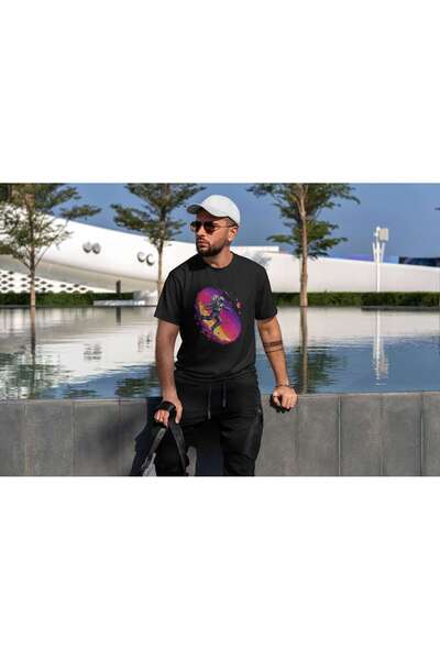 iLovePrints Astronaut in Vibrant Space Tshirt