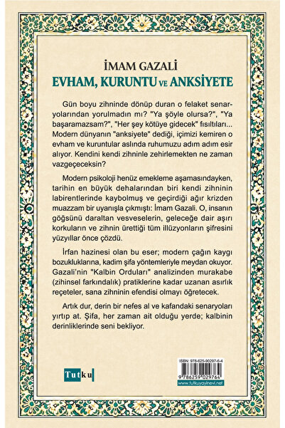 Tutku Yayınevi Evham, Kuruntu ve Anksiyete - İmam Gazali,İslam,Din