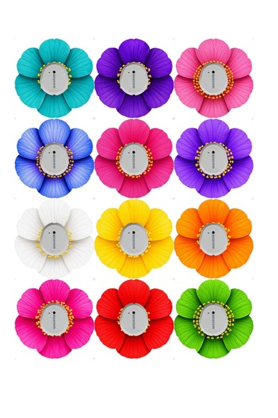 Dia BandTR FLOWERS - Dexcom G7 Sensör Koruyucu Bant 12'li Paket