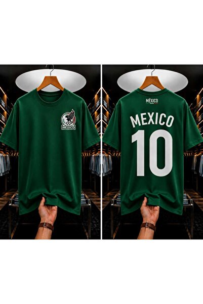 Wish BF Meksika Mexico Baskılı Oversize Pamuklu Unisex Tişört