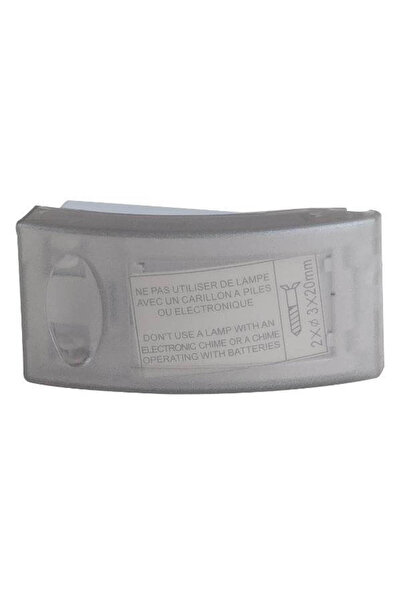 EUROLAMP Μπουτόν Κουδουνιού Εξωτερικό με λυχνία PB-02, ΙΡ44, Λευκό