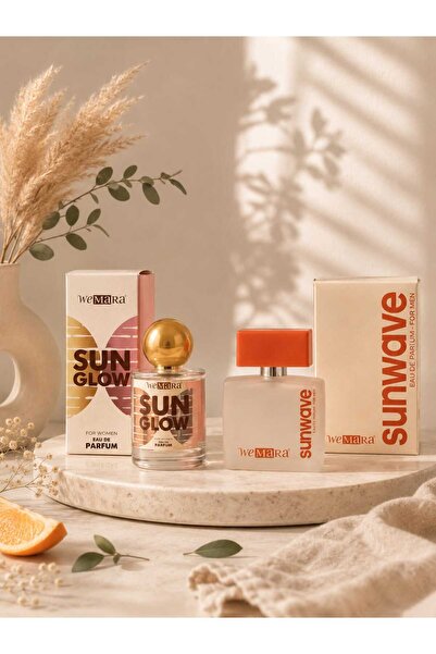Mara Sun Glow Edp Kadın Parfüm & Sunwave Edp Erkek Parfüm 2x50 ml