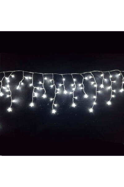 Generic 100 λαμπάκια LED ασύμμετρη κουρτίνα (βροχή) με 10 αστέρια με 8 προγρά...