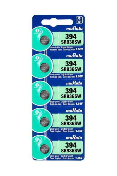 MURATA 394 / SR 936SW Watch Battery Made in Japan, Pack of 5