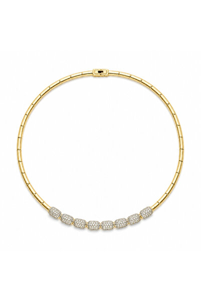 PerleJewelry Oria Segment Gold Necklace