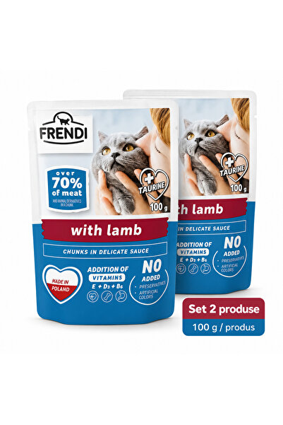 FRENDİ Cat cu Miel, hrana umeda pentru pisici, Set 2 plicuri, 2 x 100 g