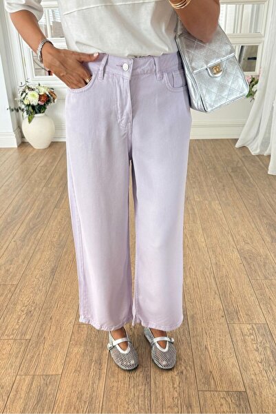 Suziş LİLA %100 PAMUK YUMUŞAK DOKULU JEAN PANTOLON 4S1026 KEMERSİZDİR