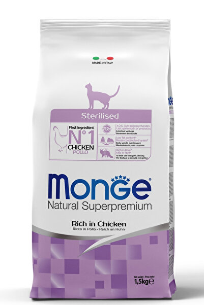 Monge Cat Steril Adult Chicken Tavuklu Kısırlaştırılmış Yetişkin Kedi Maması ...