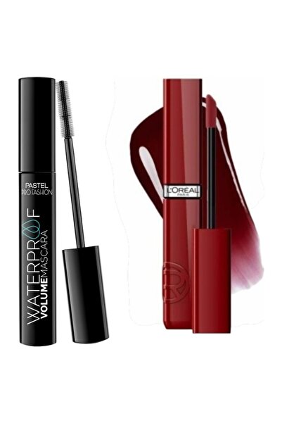 Pastel Waterproof Volume Mascara + Infaillible Laque Resistance Liquid Lipsti...