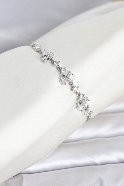 TJ Silver Color Brass Model Elevator Model Women's Bracelet Tj-Bb8539