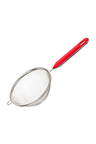 OEM Strecurătoare din inox cu mâner roșu, 12 cm, sită pentru ceai, infuzii și...