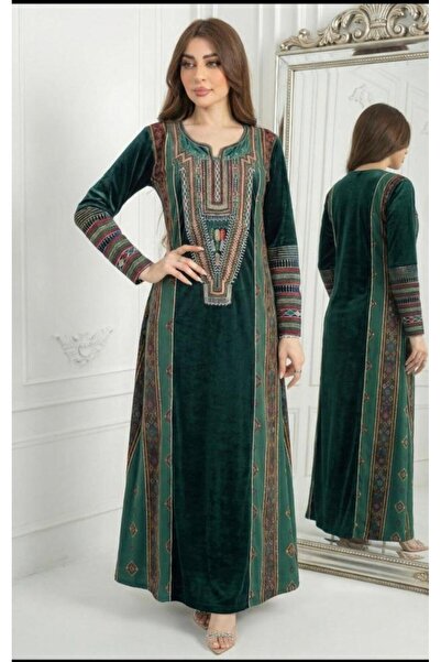 riva fashion Traditional Velvet Jalabiya Areej Colors