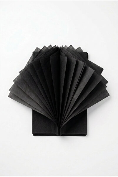 CREAPACK Siyah Pelur Kağıdı, 20 Adet 25x35 cm, Renkli Paketleme Kağıdı