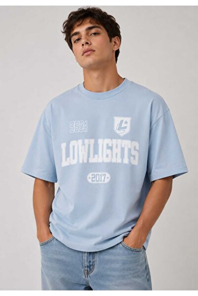 Low Lights Studios Tricou Unisex din Bumbac, Model College LL-Star, Stil Over...