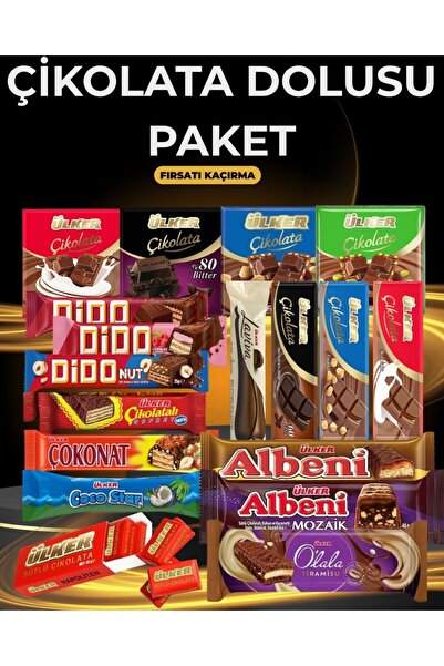 Ülker çikolata dolusu paket