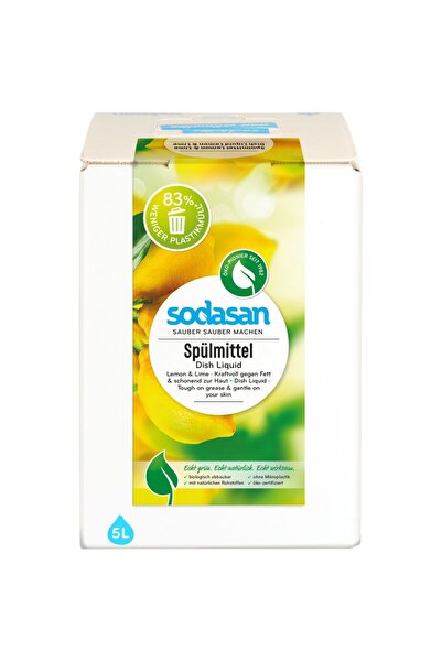 Sodasan Detergent lichid de vase cu lamaie si lime bag-in-box