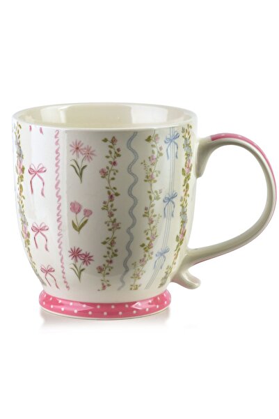 MONDEX Cană porțelan AFFEKDESIGN SASSY 10 x 14.5 x 10.5 cm Floral Pastel 1 buc.