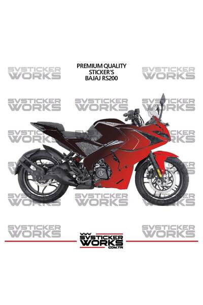 ARONA ملصق تزييني لـ Bajaj RS200، طقم جاهز لتزيين المحرك بلونين، جودة عالية