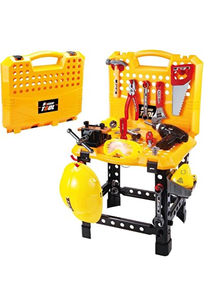 Arabest Children's Workbench, Portable Suitcase Tool Set, DIY Educational Toy...