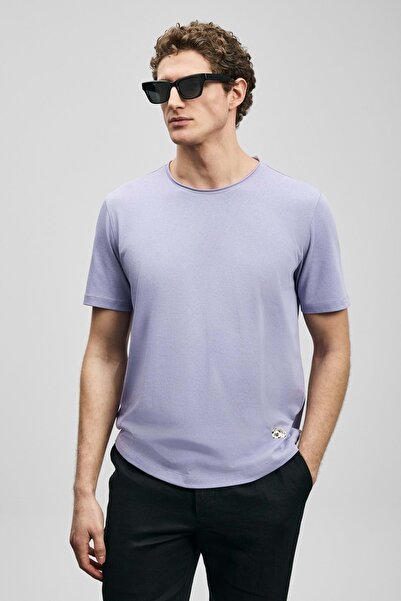 Lufian 111020312 Junya muška osnovna majica T-shirt muška majica LILA