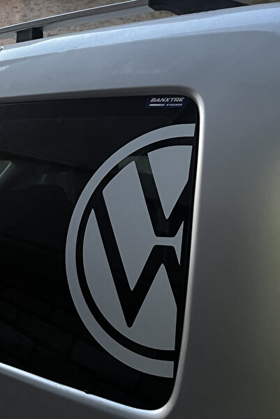 Banxtre ملصق شعار VW على الزجاج الأمامي لسيارة فولكس فاجن كادي-ترانسبورتر (يم...
